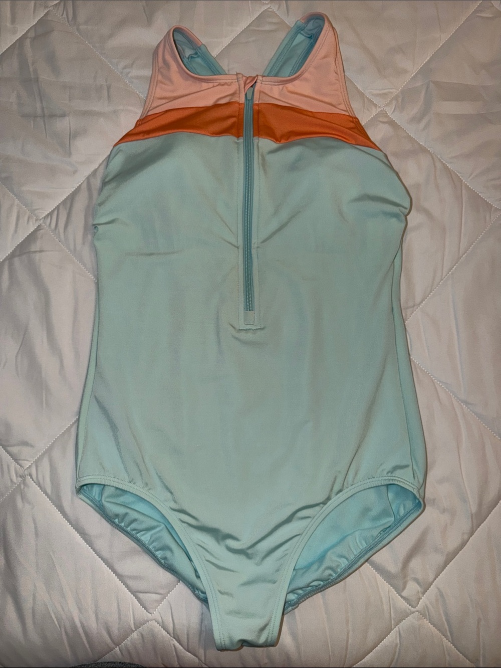 Lands’ End Zip Front Swimsuit